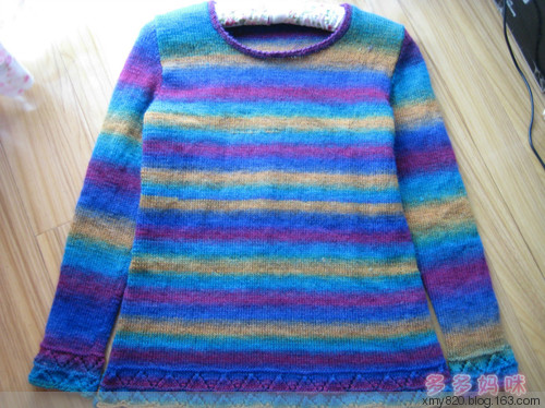 『多多妈咪』彩虹---常规套衫（201521） - 多多妈咪 - 多多妈咪の编织小窝窝