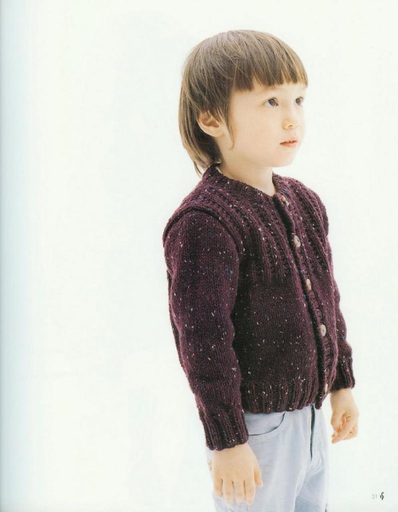 1343——秋枫——简单好织的儿童开衫 - ty - ty 的 编织博客