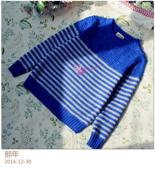那年---男童海魂风羊绒条纹套衫------2014.50 - C.small - C.small的织衣所