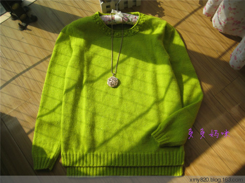 『多多妈咪』春意---女式套头羊绒衫（201501） - 多多妈咪 - 多多妈咪の编织小窝窝