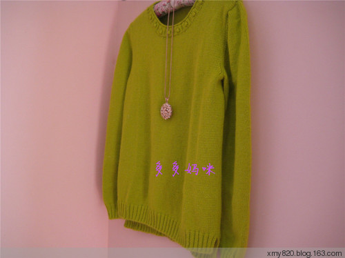 『多多妈咪』春意---女式套头羊绒衫（201501） - 多多妈咪 - 多多妈咪の编织小窝窝